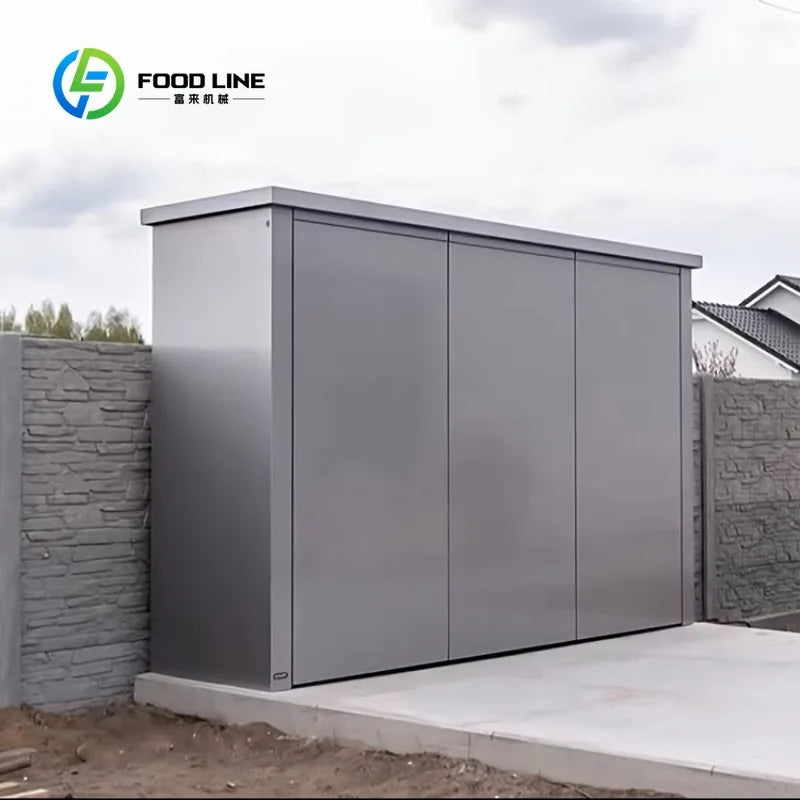 Customized Smart Movable Small Modular Kitchen Cabinet Modern Simple Paint Color Outdoor Garden Bbq Storage Furniture