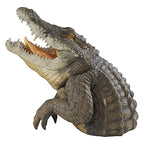 1 Piece Crocodile Head Courtyard Pond Floating Animal Ornaments Park Pool Simulation Ornaments Outdoor Decor Gardening