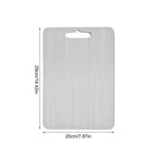 304 Stainless Steel Panel Titanium Cutting Boards for Kitchen Thickened Double Sided Cutting Board Portable Cutting Board