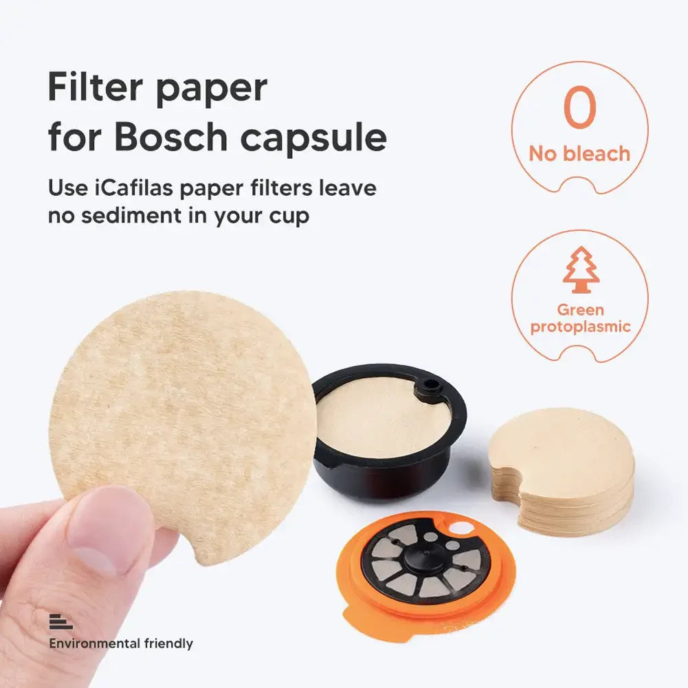 Coffee Capsule Pods for Bosch Tassimo Coffee Capsule Reusable Tassimo Pods Refillable Coffee Filters Pod with Silicone Lid Cap