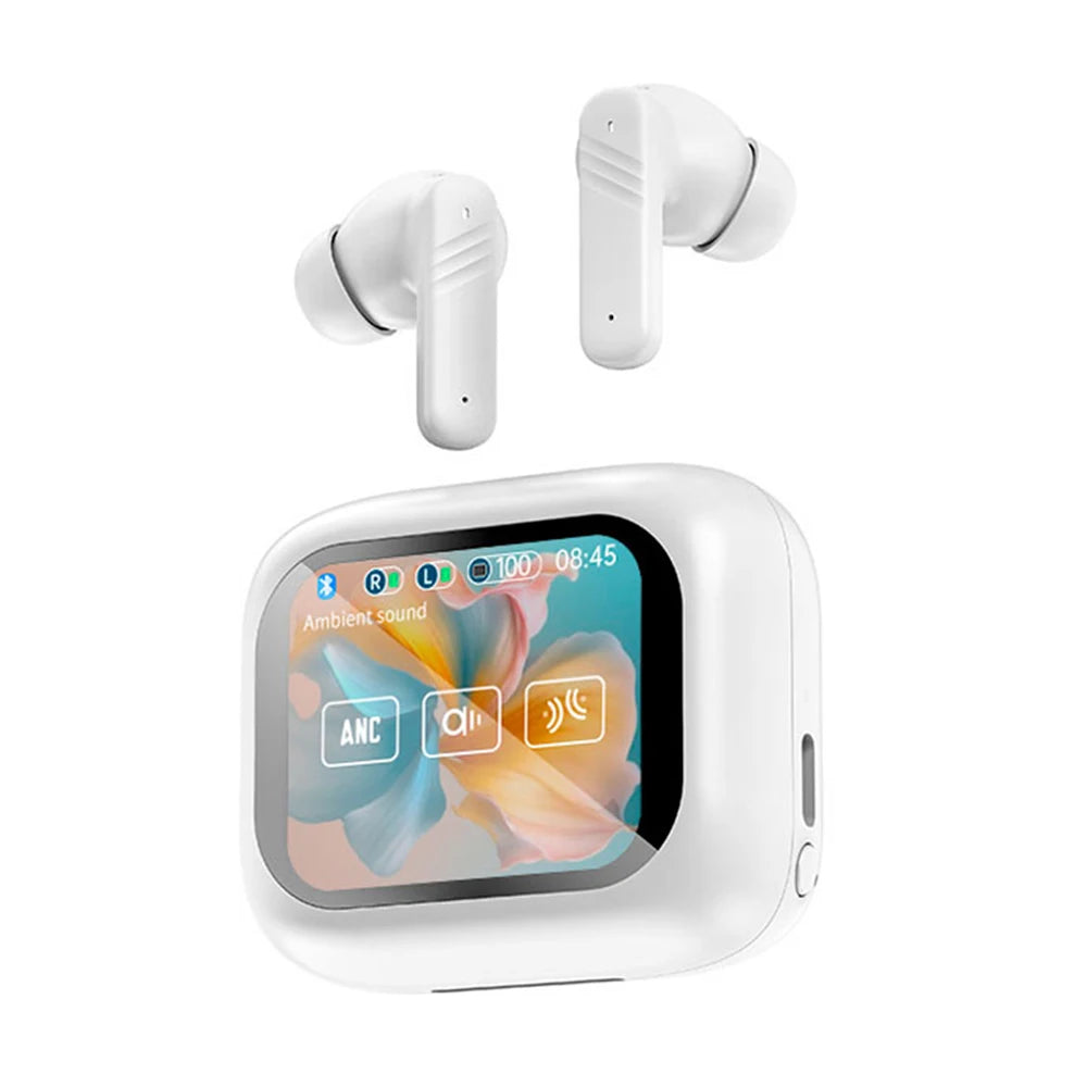 In-Ear Earbuds Wireless Earphones Bluetooth 5.4 Headphones ANC Noise Cancellation TouchScreen Bluetooth Earbuds With MIC
