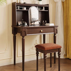 Make Up Vanity Table Dressers for Bedroom Sets Wooden Furniture Makeup Dressing Table with Mirror Complete Room Furniture Rooms