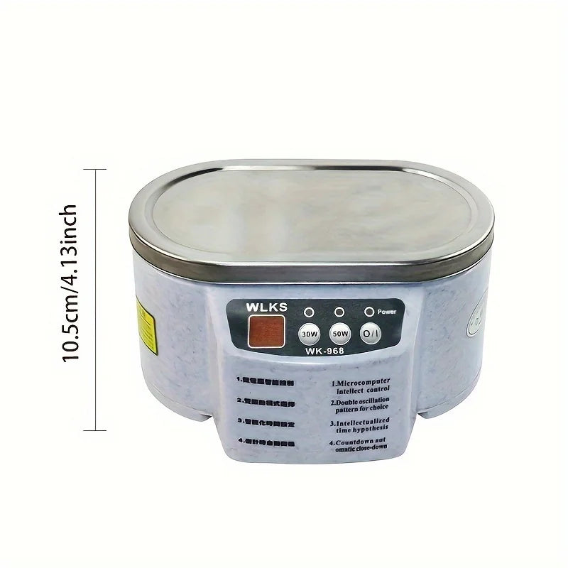 Ultrasonic Cleaner 30/50W Sonicator Bath 40Khz Degas for Watches Contact Lens Glasses Denture Teeth Electric Makeup Razor