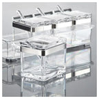 Kitchen Supplies Acrylic Seasoning Box Spice Jar Set Condiment Cruet Bottle Kitchen Organizer and Storage Container
