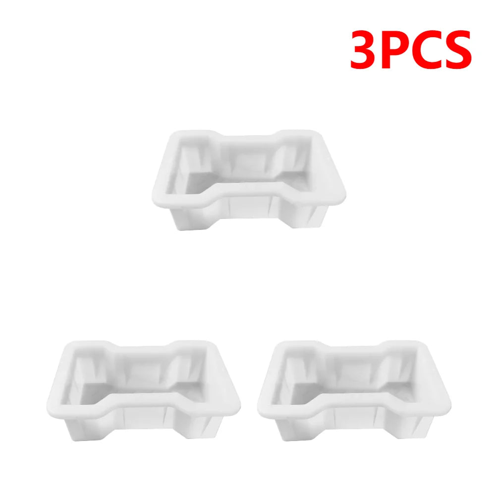 1-4PCS Home Garden Courtyard DIY Paving Mould Road Concrete Brick Carving Stone Path Paving Road Walk Maker Mold Imitation