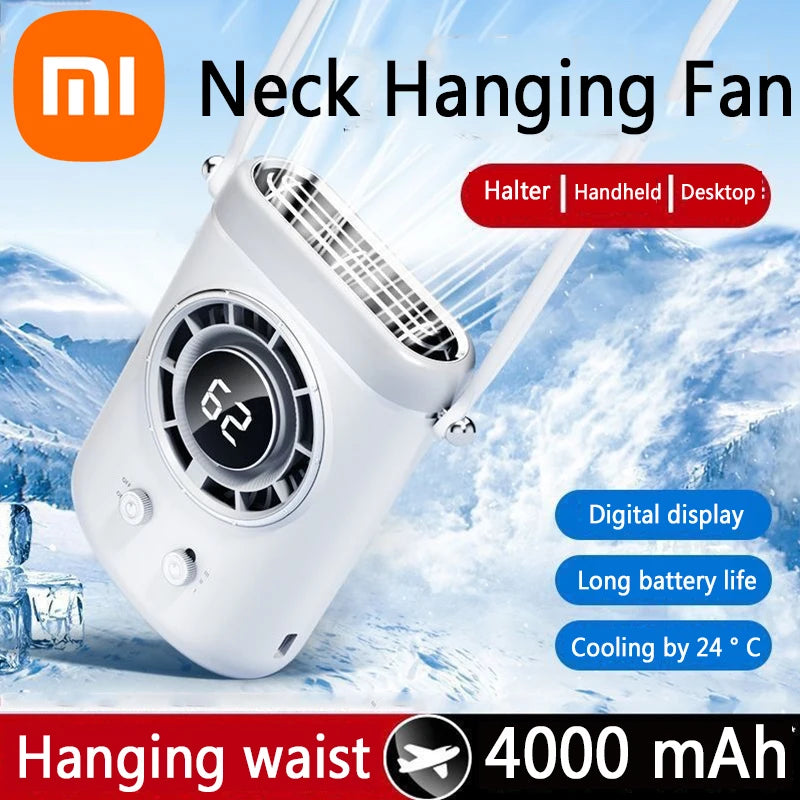 Xiaomi Neck Hanging Fan Portable Cooling Air Conditioner Lazy Fan Sile