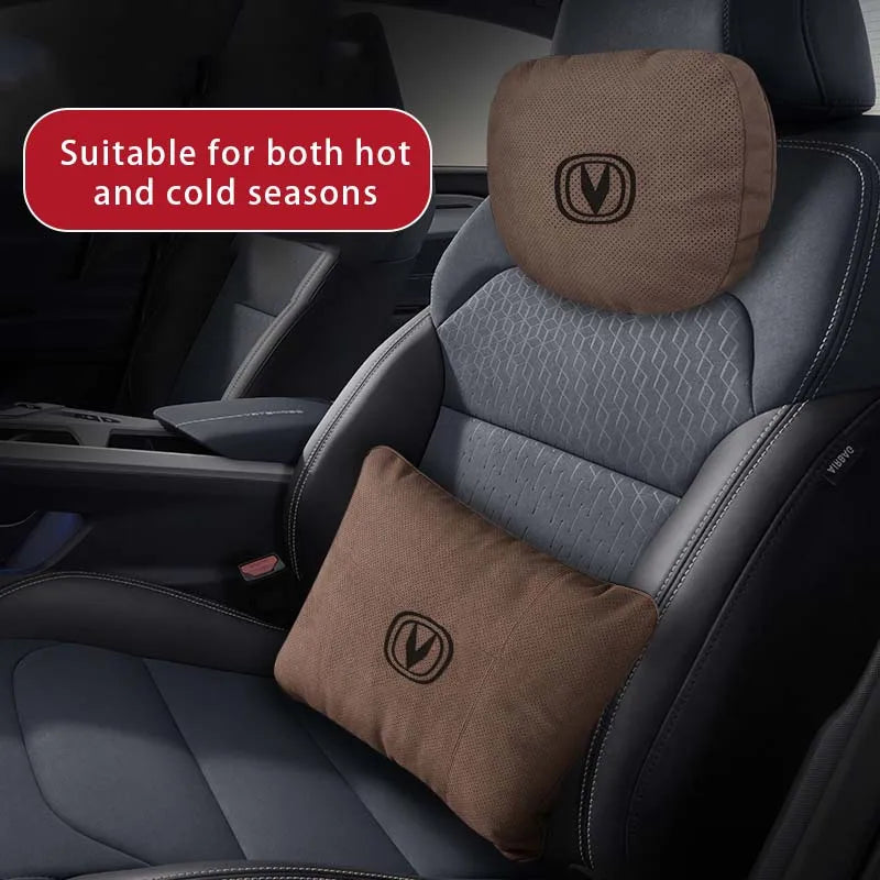 Car Neck Pillow Seat Headrest Lumbar Spine Protectio For Changan CS35 CS55 CS15 CS75 PLUS Eado UNI-T X5 EV Accessories 2024 Logo