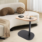 Height Adjustable Side Table 45-80cm, C-shaped Side Table, Small Coffee Table for Home&Outdoor