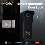 MOES Tuya Bluetooth Smart Fingerprint Door Lock By Password Key IC Card App Remote Control IPX4 Waterproof Entry Apartmen
