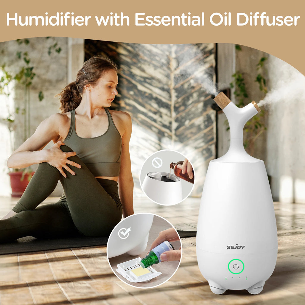 Sejoy Home Aromatherapy Air Humidifier Diffuser for Bedroom 5L Smart U