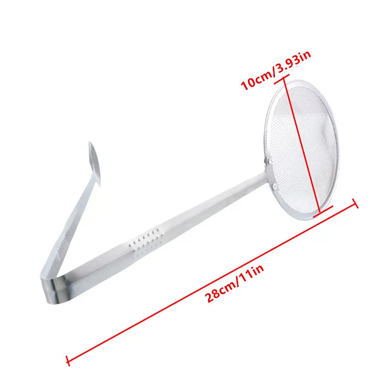 Kitchen Accessories Multifunction Stainless Steel Sieve Filter Spoon Fried Food Oil Strainer Clip Handheld Cooking Tools Gadgets
