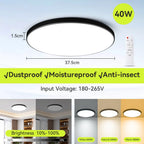Smart LED Ceiling Light with Remote Control