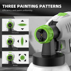 800W Power Electric Paint Sprayer Home&Outdoors Spray Gun with 1300ML Detachable Tank Max 1200ml/min 3m Hose(detachable)