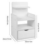 Bedside Table Nightstands for Bedroom Multi-functional Storage Cabinet   Bedroom Furniture Bed Table Simple Locker Shelf