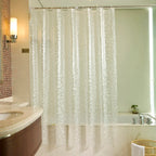 3D Transparent Shower Curtains PVC Bathroom Curtains with Hooks Waterproof Clear Bath Curtains for Bathroom Shower Curtain