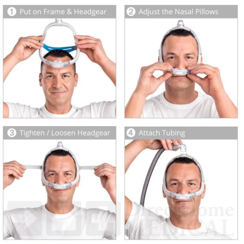 Resmed Airfit P30i Replacement Parts, Headgear, Frame, Pillow Cushion(M/L/S), Adjustable and Comfortable Nasal Supplies for P30i