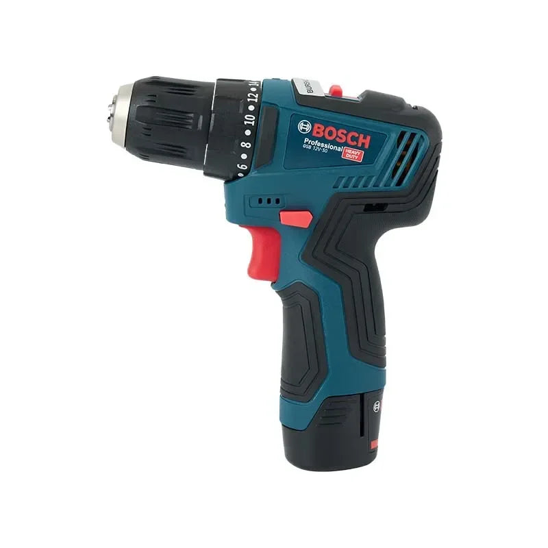 Bosch-GSB-12-V30 Professional Electric Drill, Cordless Driver, Heavy Duty, Multifunctional, Household, Screwdriver, DIY