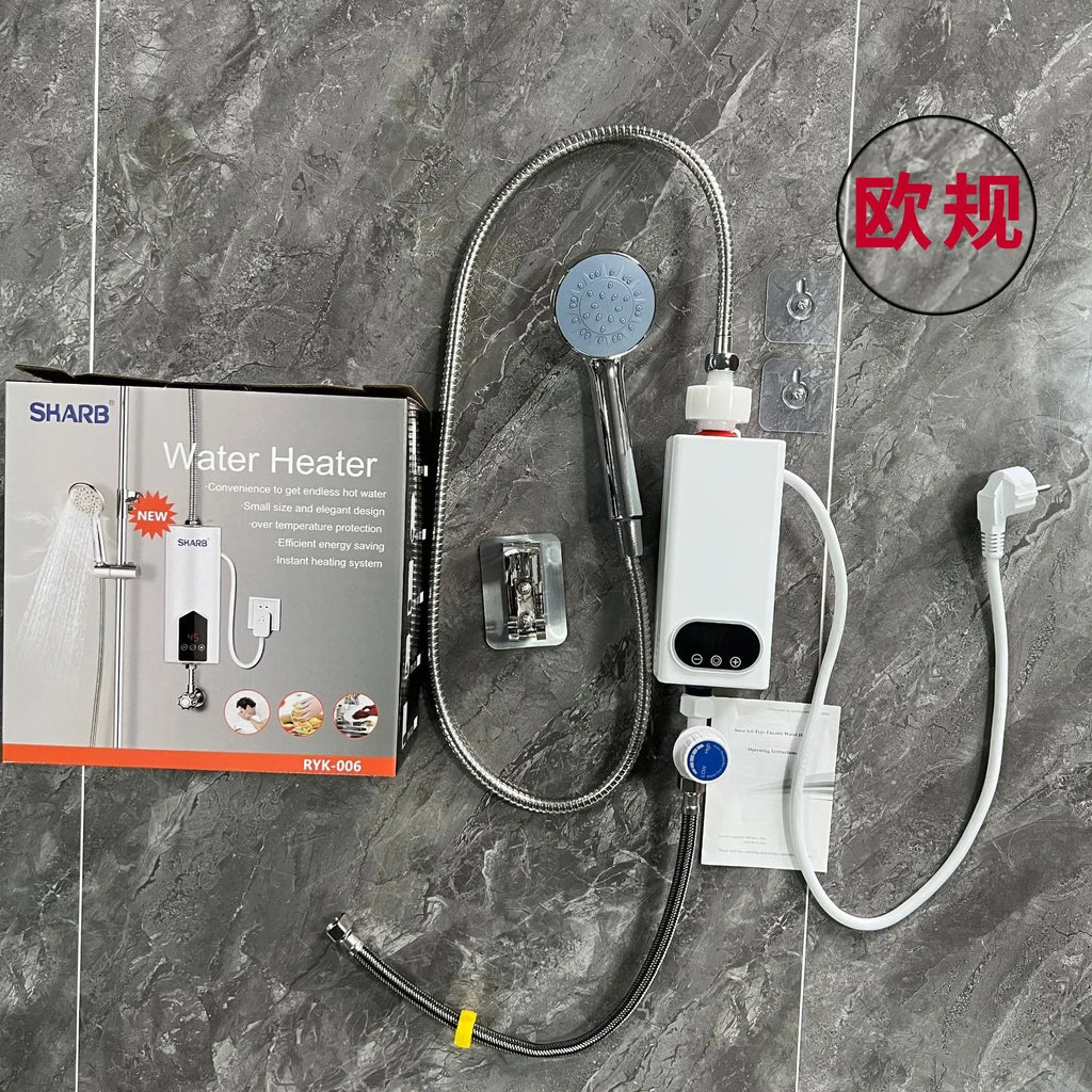 Instant Water Heater 220V 4500W Portable Electric Heaters for Bathroom Hot Water Shower and Home Kitchen Heating