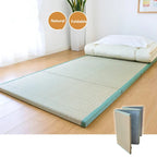 Natural Rushes Foldable Tatami Sleeping Mattress Straw Mat Yoga Meditation Mat Traditional Bed Mattress