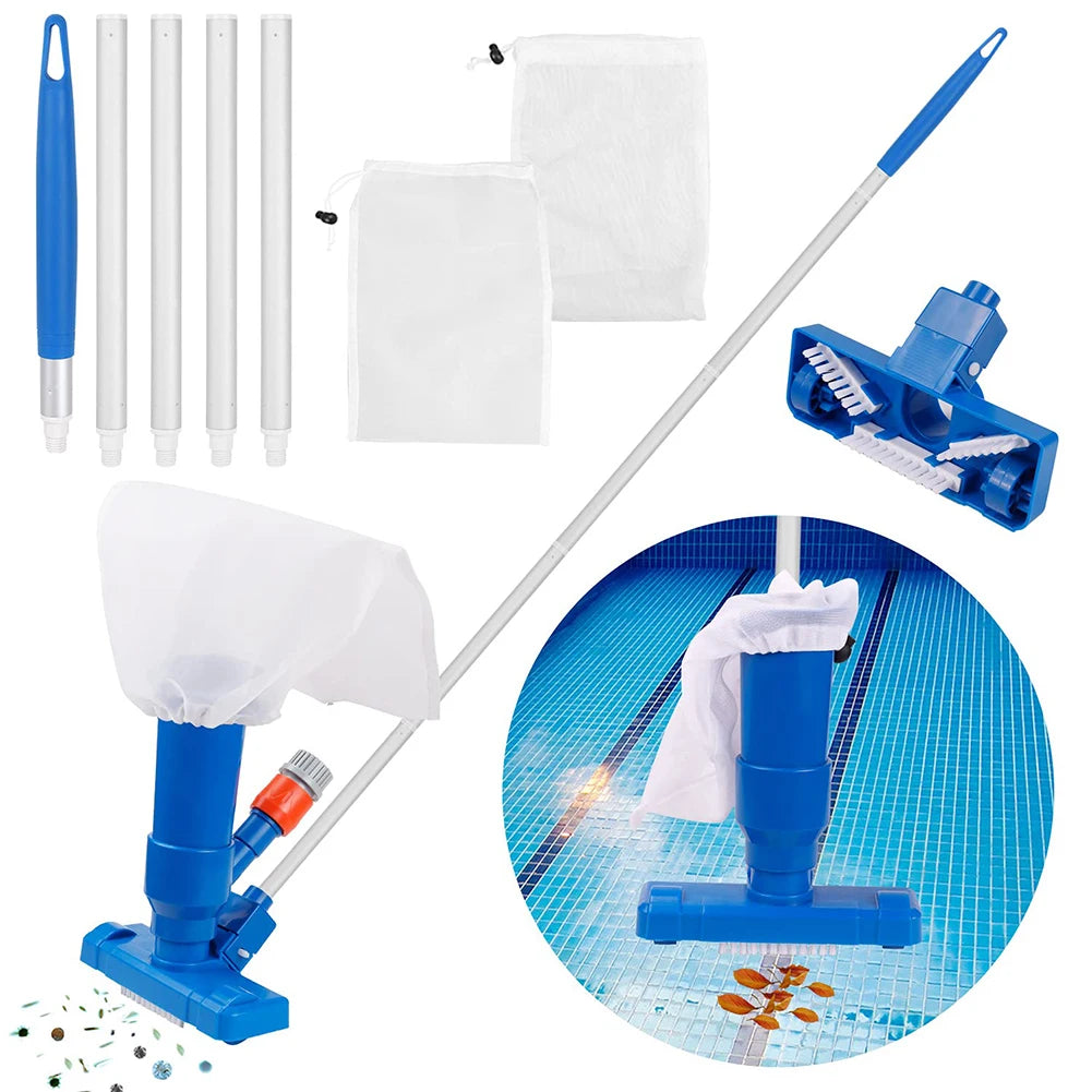 Swimming Pool Vacuum Cleaning Tool Pond Vacuum Jet Underwater Cleaner Brush Head Pool Cleaning Net Pool Accessories EU/US Plug