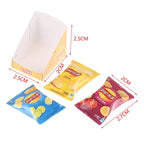 1set Kawaii Mini Simulation Potato Chips Model  Dollhouse Miniature Play Kitchen Food Doll Pretend Toys
