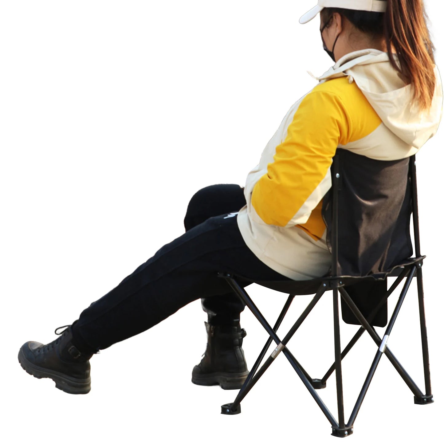 Foldable Camping Chairs with Strong Bearing Capacity and Hi-density Nylon Oxford Suitable for Travel Beach Sports