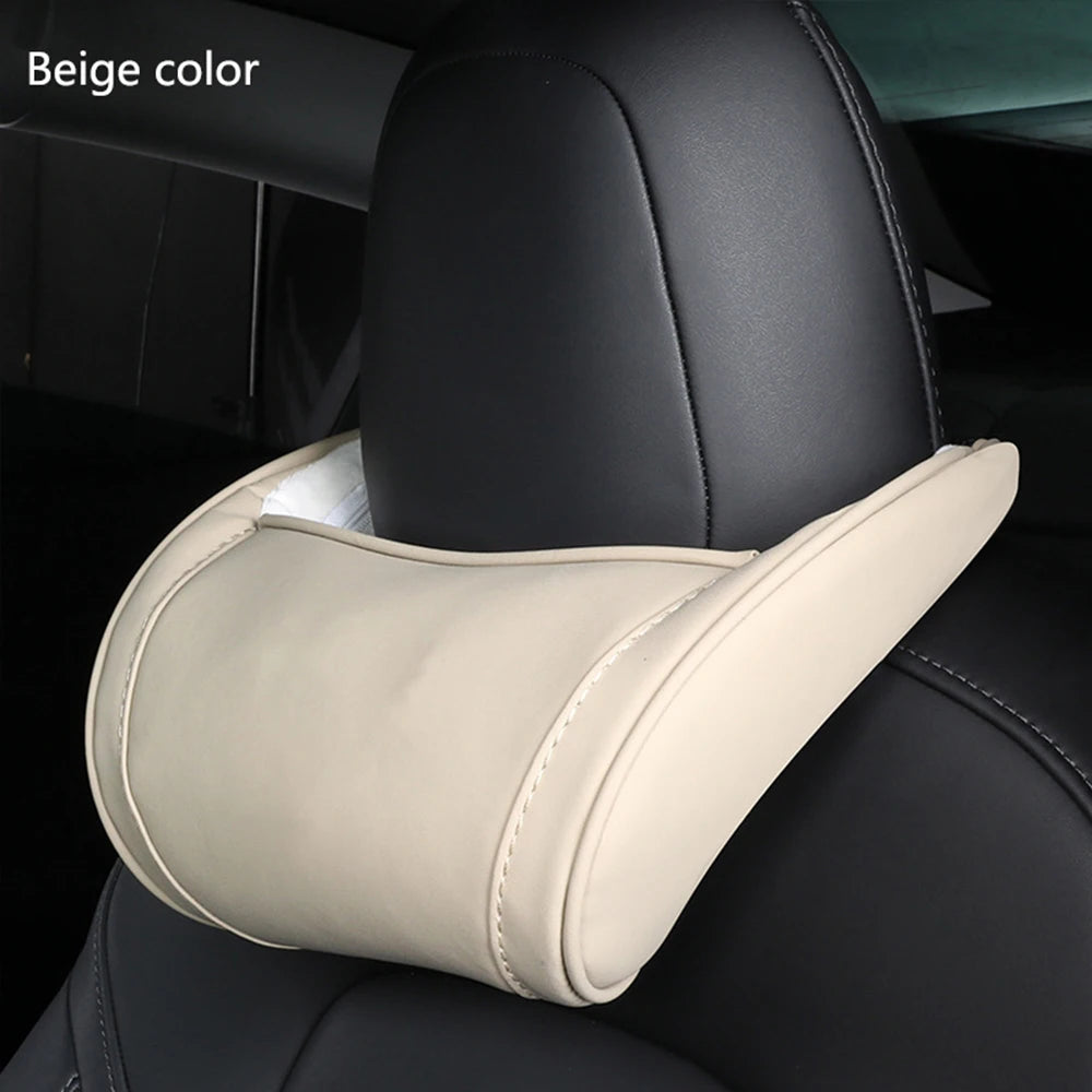 For Tesla Model 3 Y X S Neck Pillow Headrest Pillow Automobile Seat Neck Rest Auto Seat Head Support Pillow Model Y Accessories