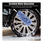 Automobile Dust Removal Brush Anti-slip Soft Handle High Absorbency Superfiber Car Tire Brush  Car Cleaning Tools Dusting Brush