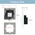 BSEED Human Body Sensor Switch Wall Lamp Switch 90℃ Infrared Motion Detector Galss Frame Plastic FrameEU Standard Light Switches