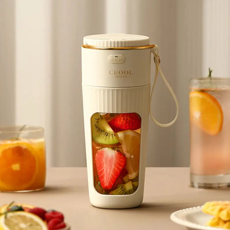 New Electric Fresh Juicer 10 Blades Powerful Crushed Ice Wireless Mini Portable Blender Bottle Juice Extractors Smoothie Mixer