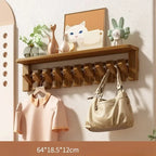 Solid Wood Modern Nordic Creative Wall Clothes Hanger Luxury Living Room Bedroom Clothes Racks Household Storage Home Furniture