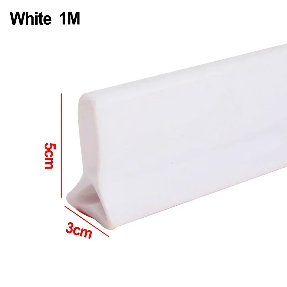 Stopper Water Barrier 5cm Height Accessories Bathroom Kitchens Silicone Transparent/Grey/black/white Brand New