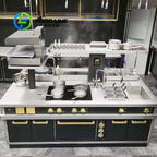 customize Smart Luxury Kitchen System High End Integrated Commercial Equipment for Hotel Restaurant Business