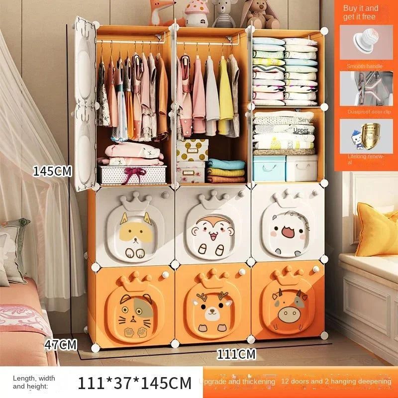 Partitions Bedroom Folding Economic Designer Wardrobe Modern Space Saving Clothes Cabinets Simple Dressers Cube Hotel Furniture