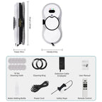 Auto Window Cleaning Robot with UPS System, Intelligent Vacuum & Mop Combo for Glass Floor Home Office Smart Appliance