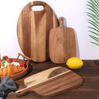 Kitchen Tool Hangable Wooden Chopping Blocks Exquisite Convenient Pizza Tray Natural Solid Wood Cheese Board Dining Room