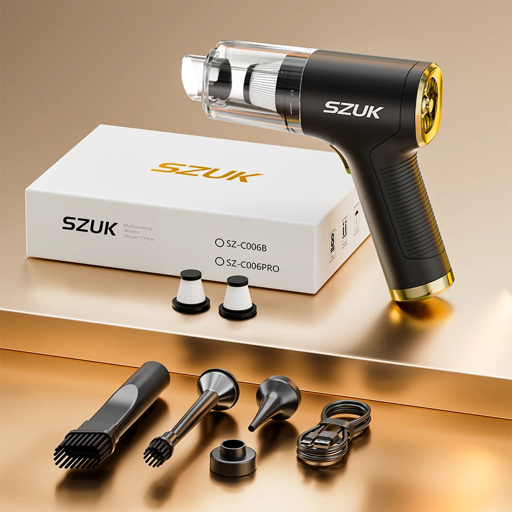 SZUK Powerful Vacuum Cleaner 780000PA Mini Cordless Portable Car Vacuum Cleaner for Home Appliance Handheld Blower Car Cleaner