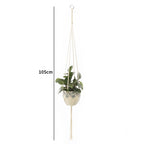 Handmade Macrame Plant Hanger Basket Flower Pot Balcony Hanging Decoration Knotted Lifting Rope Bohemian Style Home Garden Decor