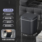 Automatic Paper Basket Touch Trash Bin for Kitchen Home Accessories Dustbin Bucket Intelligent Sensor Trash Can Smart Induction