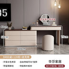 Makeup Mirror Wooden Dresser Set Bedroom Brown Natural Modern Vanity Dressers Nordic Storage Drawer Coiffeuse House Accessories