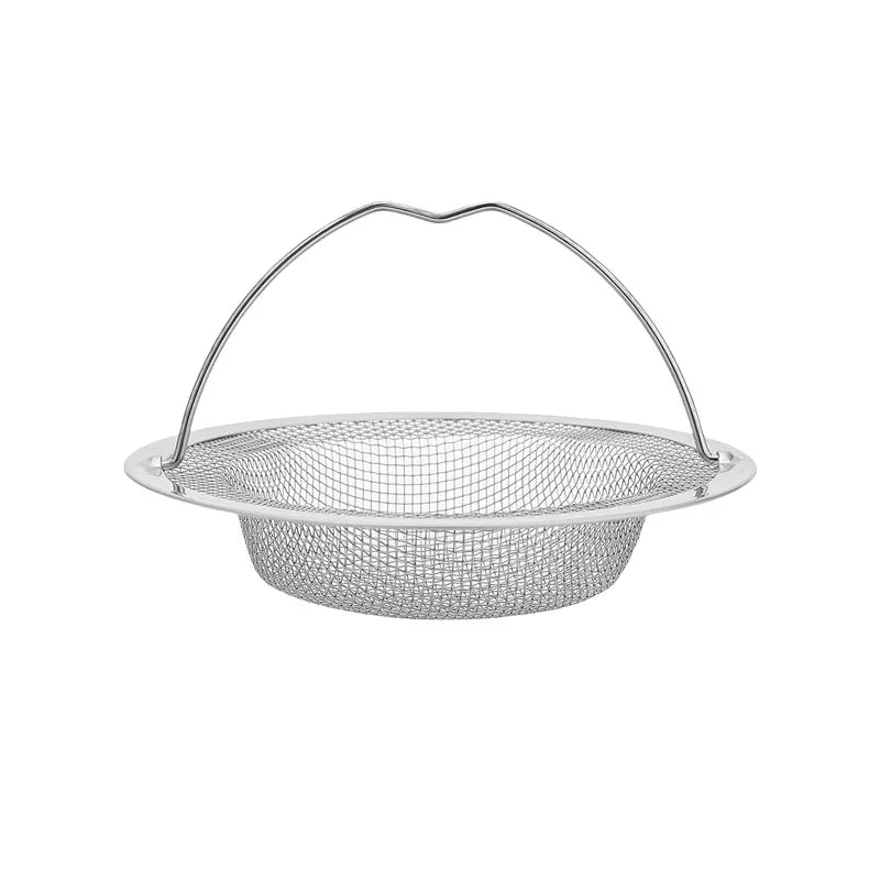 1/20pcs Kitchen Sink Strainer With Handle & Stopper Replacement Drain Basket Stainless Steel Mesh Filter Waste Hole