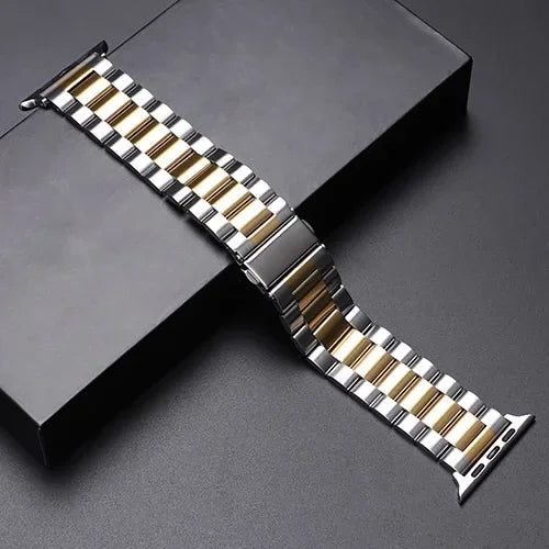 Stainless Steel Apple Watch Band - Metal Bracelet for 38-49mm Series 4-Ultra 2 | AlluCanFind
