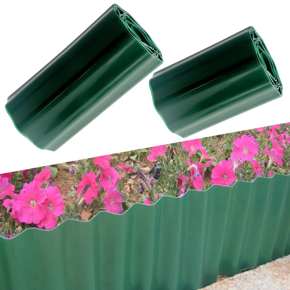 30/40cm Garden Grass Lawn Edge Border Fence Path DIY Flexible Lawn Fence Outdoor Landscape Garden Decor Plastic Garden Decor