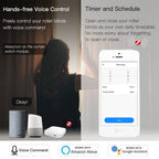 MoesHouse DIY ZigBee Smart RF433 Curtain Switch Module  for Motorized Roller Blinds Motor 2MQTT Smart Life APP Alexa Google Home