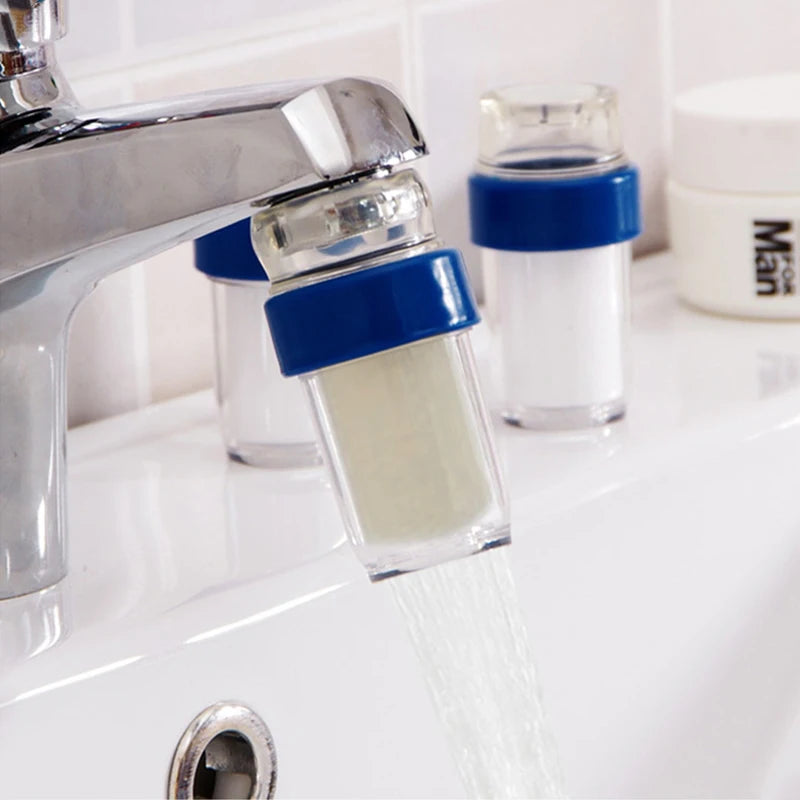 Kitchen Faucet Tap Water Filter Purifier Head Splash Proof Faucet Water Quality Detector Mini Faucet Purifier Filter Nozzle