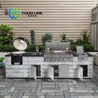 High Quality Outdoor Kitchenware Built-in Refrigerator Countertop Tools BBQ Gas Grill 304 Stainless Outdoor Kitchen SetCustomize