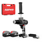 Brushless Cordless Impact Drill NANWEI Cordless 21v 13mm Ice Drill Power Tool 150NM High Torque
