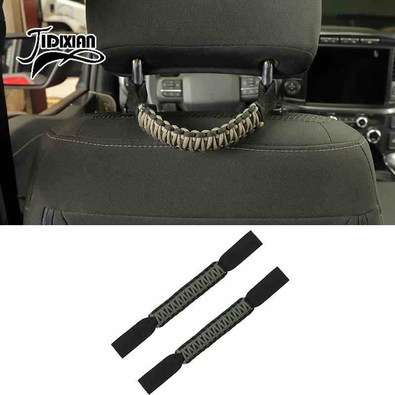JIDIXIAN Car Seat Headrest Grab Handle for Jeep for Dodge for Ford F150 for Jimny for Chevrolet for GMC for Chrysler for 4Runner