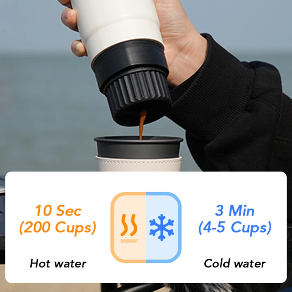 MEIMOKA Portable Coffee Machine Espresso Maker for Outdoor 20 Bar Pressure Wireless Heating USB Charging
