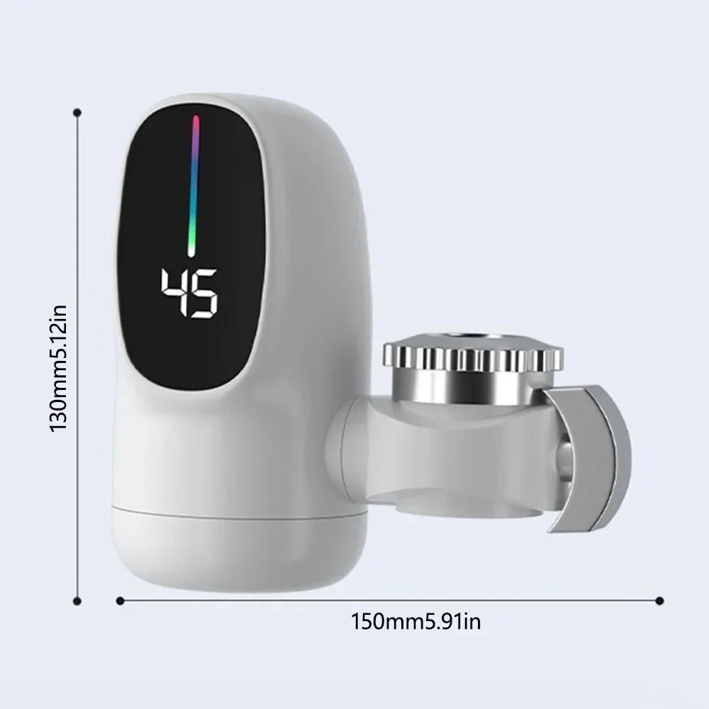 Kitchen Faucet Adapter Instant Electric Hot Water Heater Fast Heating Digital Display Heater Water Heater For Bathroom Faucet